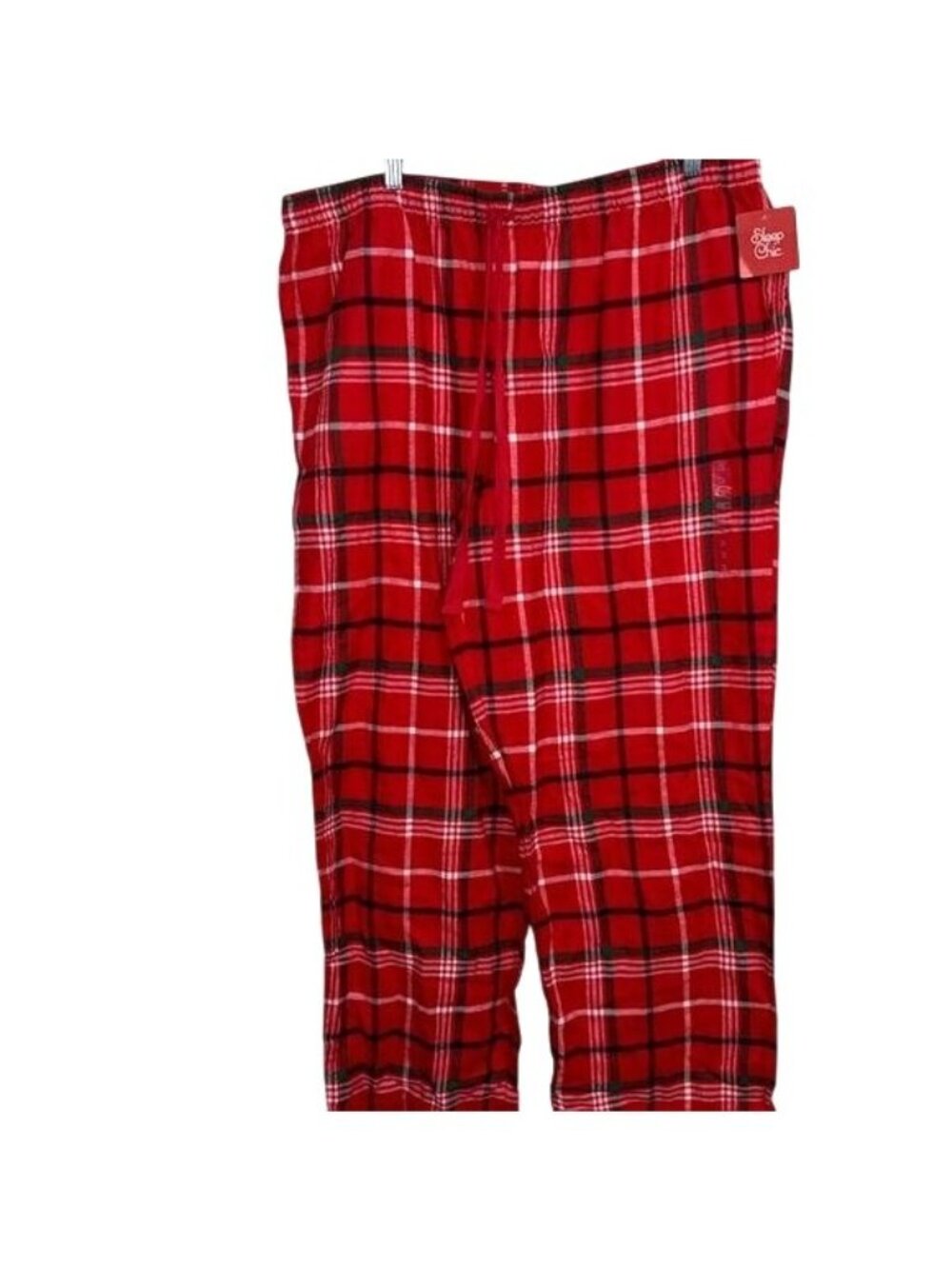 Sleep Chic Red Plaid Lounge Pants XL 100% Cotton